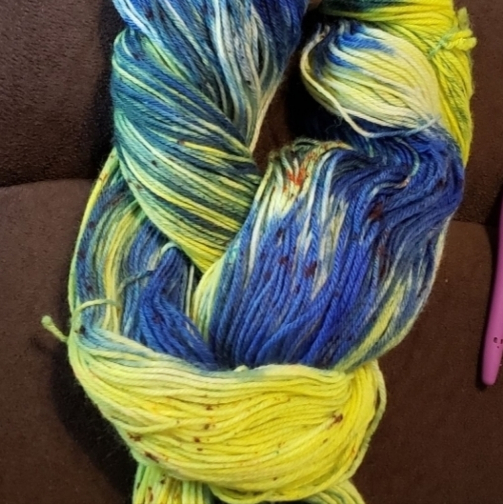 Hobby Lobby Yarn Bee Authentic Hand-Dyed Wool Yarn - Roasted Pepita